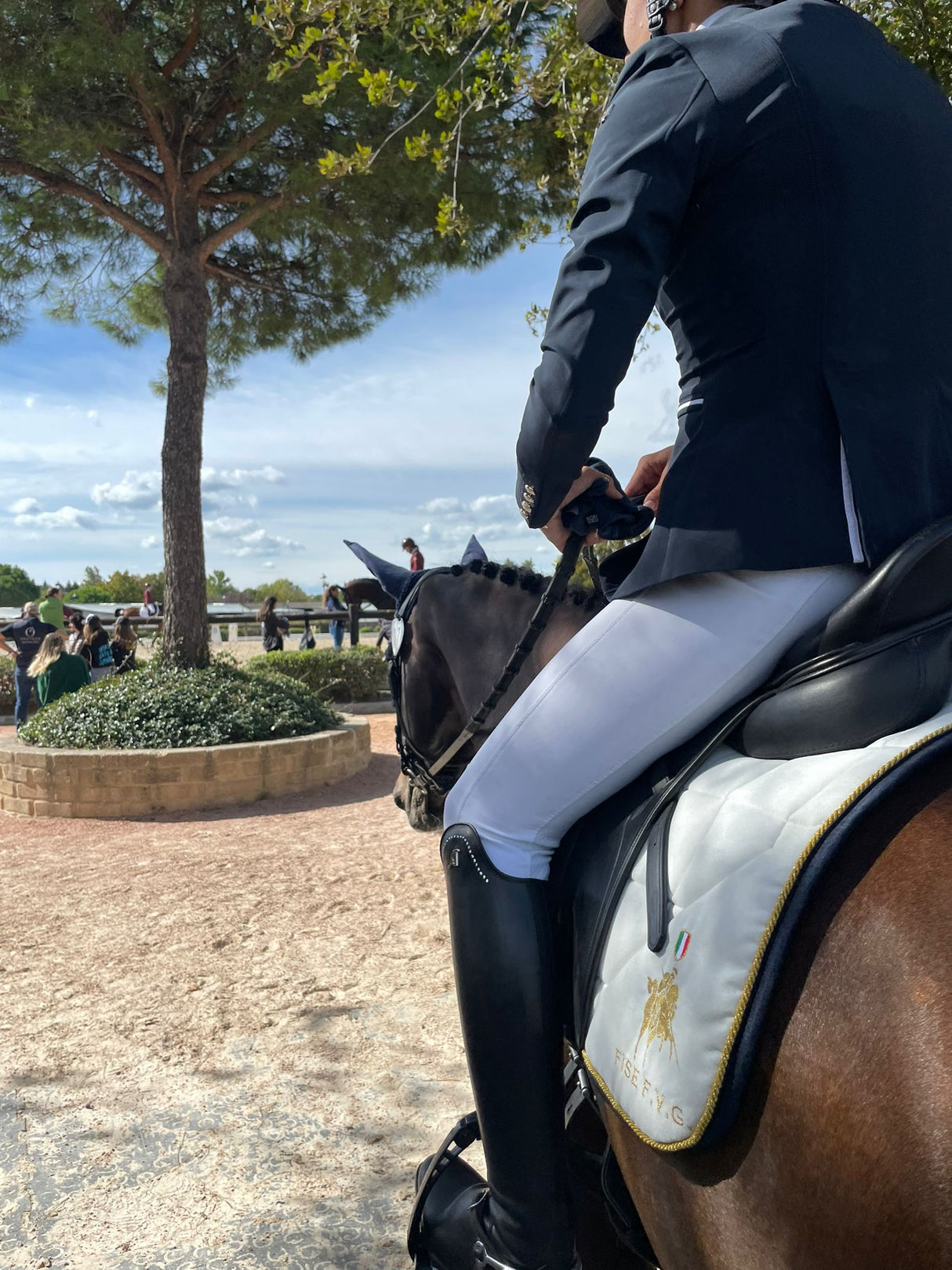 Sottosella dressage IO&TE con lati posteriori dx e sn non trapuntati