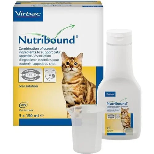 Nutribound soluzione orale appetibile per gatto 3 flaconi da 150 ml